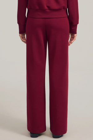 Women’s Luxe Wool Blend Pant - Burgundy Wine