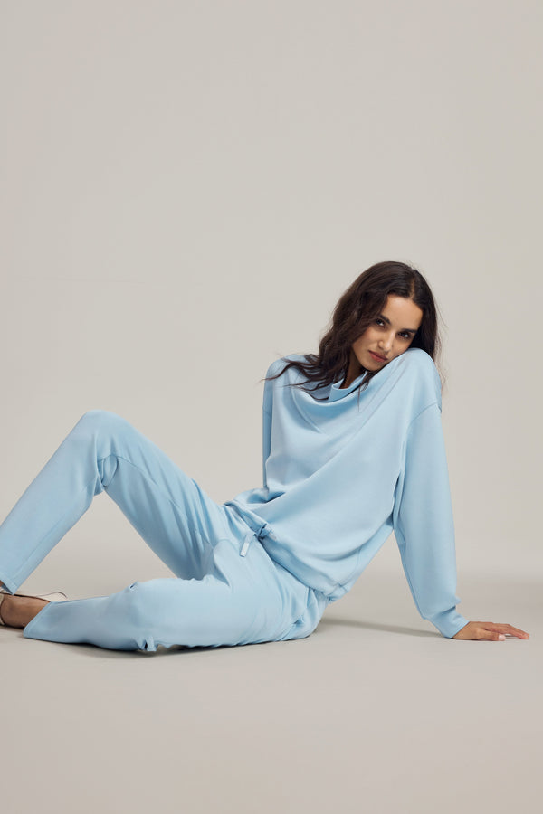 Women’s Soft Tapered Lounge Pant - Powder Blue