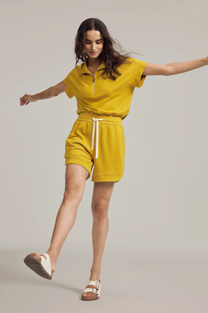 Women’s Short Sleeve Sweat - Marigold