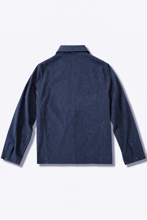 Men’s Utility Denim Overshirt Jacket - Indigo Rinse